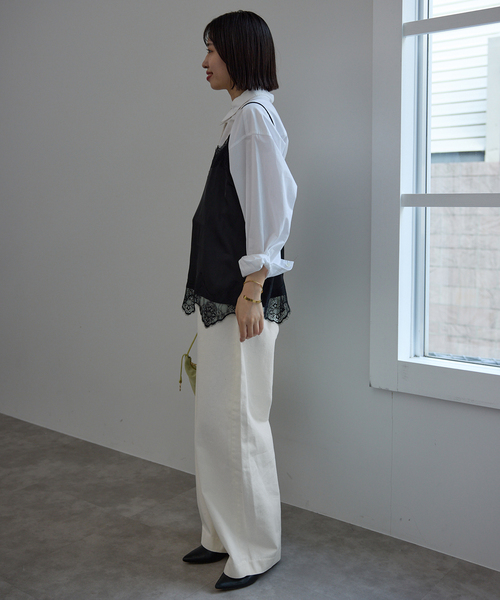 SLOBE IENA（スローブイエナ）の「《WEB限定/追加》LE DENIM カーブバギーデニムパンツ（デニムパンツ・レディース・ホワイト・38/36）」の19枚目の写真