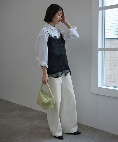 SLOBE IENA（スローブイエナ）の「《WEB限定/追加》LE DENIM カーブバギーデニムパンツ（デニムパンツ・レディース・ホワイト・38/36）」の20枚目の写真