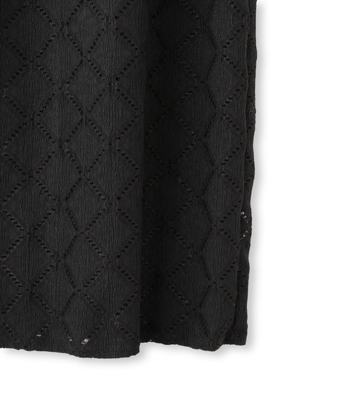 SALON adam et rope'（サロン アダム エ ロペ）の「Cafissiダイヤパターンスカート / セットアップ対応（スカート・レディース・ブラック/オフホワイト・FREE）」の16枚目の写真