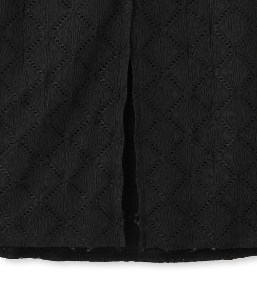 SALON adam et rope'（サロン アダム エ ロペ）の「Cafissiダイヤパターンスカート / セットアップ対応（スカート・レディース・ブラック/オフホワイト・FREE）」の17枚目の写真