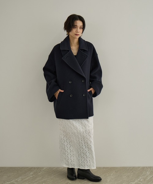 SALON adam et rope'(サロン アダム エ ロペ)の「Cafissiダイヤパターンスカート / セットアップ対応(スカート・レディース・ブラック/オフホワイト・FREE)」の6枚目の写真