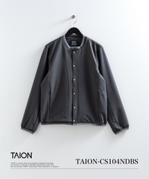 TAION（タイオン）の「【TAION(タイオン)】〈ユニセックス〉ノンダウン ベーシック クルーネック ジャージ カーディガン（カーディガン/ボレロ）」