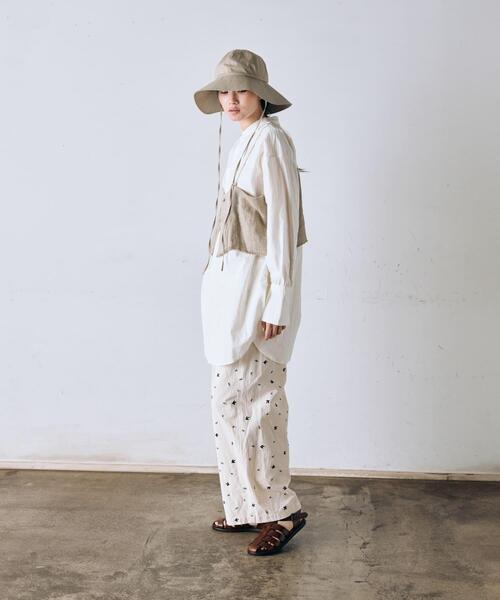 かぐれ（カグレ）の「セミウェットリネンキャミソール（その他トップス・レディース・ナチュラル/ブラック・FREE）」の11枚目の写真