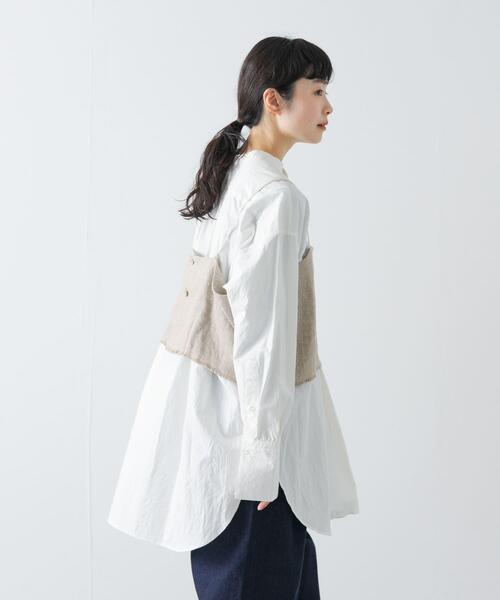 かぐれ（カグレ）の「セミウェットリネンキャミソール（その他トップス・レディース・ナチュラル/ブラック・FREE）」の13枚目の写真