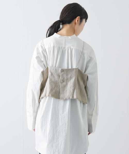 かぐれ（カグレ）の「セミウェットリネンキャミソール（その他トップス・レディース・ナチュラル/ブラック・FREE）」の20枚目の写真