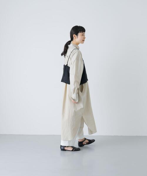 かぐれ（カグレ）の「セミウェットリネンキャミソール（その他トップス・レディース・ナチュラル/ブラック・FREE）」の7枚目の写真