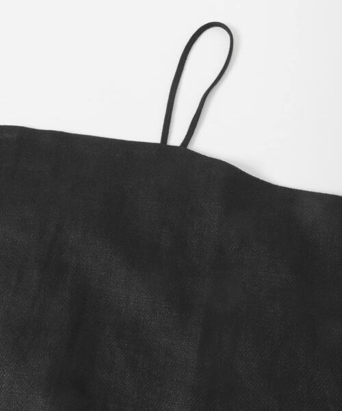 かぐれ（カグレ）の「セミウェットリネンキャミソール（その他トップス・レディース・ナチュラル/ブラック・FREE）」の10枚目の写真