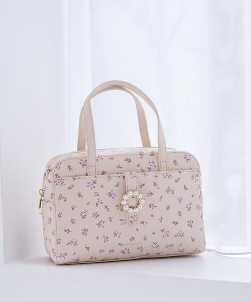 SAMANTHAVEGA（サマンサベガ）の「サークルパールハンドバッグ（ハンドバッグ・レディース・ホワイト/ピンク/ブラック/オフホワイト・FREE）」の4枚目の写真