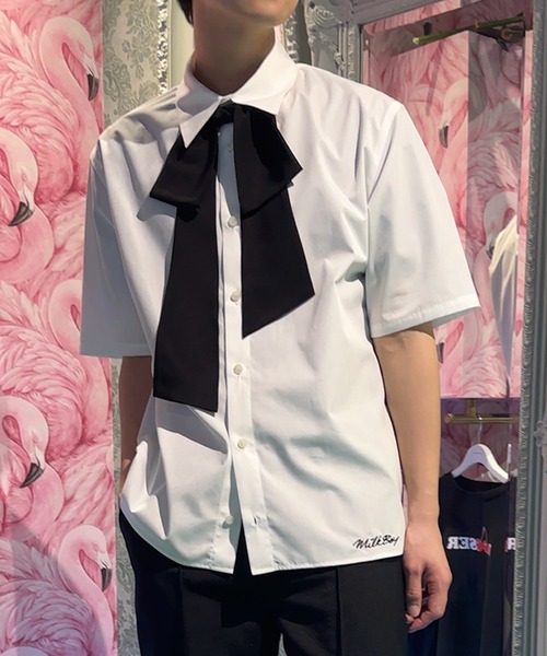 MILKBOY(ミルクボーイ)の「ARRANGEABLE BOW シャツ(シャツ/ブラウス・レディース・A/C・FREE)」の3枚目の写真
