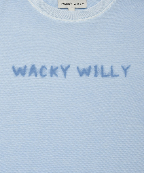 Wacky WiLLy(ワッキーウィリー)の「ウィメンズピグメントセミクロップ半袖Tシャツスカイブルー(Tシャツ/カットソー・レディース・その他・SMALL/MEDIUM)」の4枚目の写真