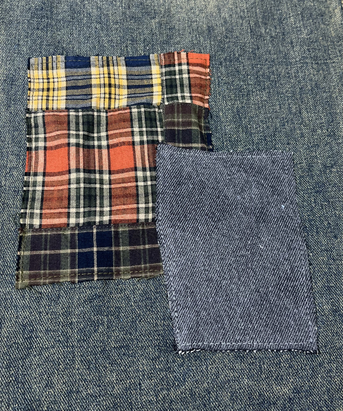 SK8ER ROCK(スケーターロック)の「Patchwork Denim Wide Pants ((beige indigo))(デニムパンツ・レディース・その他・SMALL/MEDIUM/LARGE)」の6枚目の写真