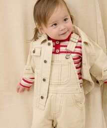 CIAOPANIC TYPY | 【BABY】【Qinn】ムジ柄ダックサロペット：80～100cm(その他ベビーウェア)