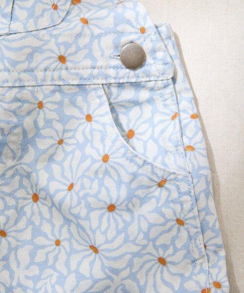 CIAOPANIC TYPY（チャオパニックティピー）の「【BABY】【Qinn】ムジ柄ダックサロペット：80～100cm（その他ベビーウェア・キッズ・サックスブルー/オフホワイト/ブラウン・90/80/100）」の15枚目の写真