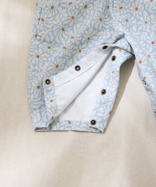 CIAOPANIC TYPY（チャオパニックティピー）の「【BABY】【Qinn】ムジ柄ダックサロペット：80～100cm（その他ベビーウェア・キッズ・サックスブルー/オフホワイト/ブラウン・90/80/100）」の16枚目の写真