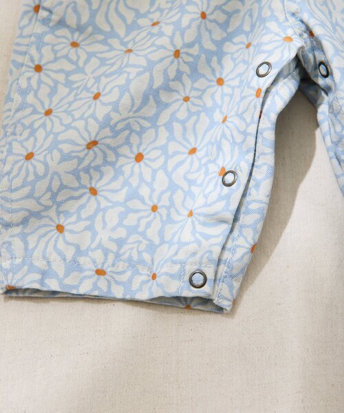 CIAOPANIC TYPY（チャオパニックティピー）の「【BABY】【Qinn】ムジ柄ダックサロペット：80～100cm（その他ベビーウェア・キッズ・サックスブルー/オフホワイト/ブラウン・90/80/100）」の17枚目の写真