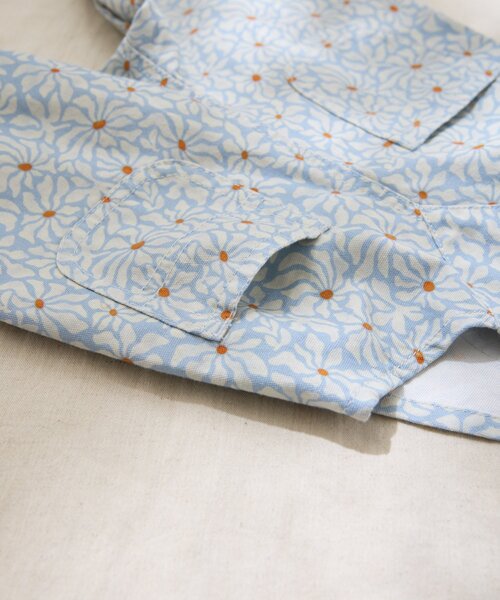 CIAOPANIC TYPY（チャオパニックティピー）の「【BABY】【Qinn】ムジ柄ダックサロペット：80～100cm（その他ベビーウェア・キッズ・サックスブルー/オフホワイト/ブラウン・90/80/100）」の20枚目の写真