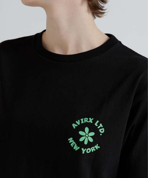 AVIREX(アヴィレックス)の「《直営店限定》S/S SAGARA DOG NEW YORK T-SHIRT(Tシャツ/カットソー・レディース・ブラック/オフホワイト/ピンク・F)」の20枚目の写真
