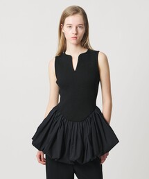 AEWEN MATOPH | ＜AEWEN MATOPH＞コンビバルーンノースリーブニット(ニット/セーター)