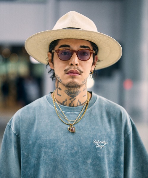 Subciety(サブサエティ)の「Acid wash tee(Tシャツ/カットソー・メンズ・オレンジ/ブラック/ブルー・XX-LARGE/X-LARGE/LARGE/MEDIUM/SMALL)」の6枚目の写真