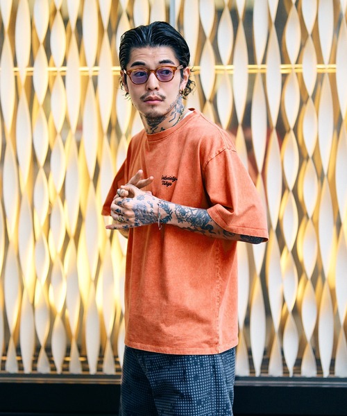 Subciety(サブサエティ)の「Acid wash tee(Tシャツ/カットソー・メンズ・オレンジ/ブラック/ブルー・XX-LARGE/X-LARGE/LARGE/MEDIUM/SMALL)」の10枚目の写真