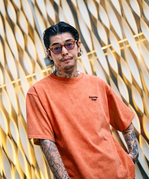 Subciety(サブサエティ)の「Acid wash tee(Tシャツ/カットソー・メンズ・オレンジ/ブラック/ブルー・XX-LARGE/X-LARGE/LARGE/MEDIUM/SMALL)」の11枚目の写真