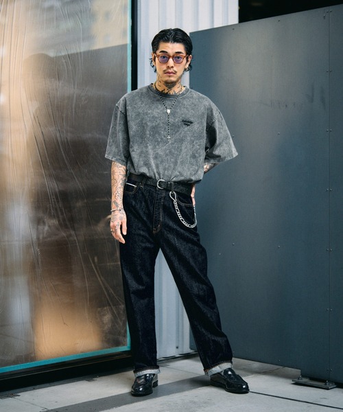 Subciety(サブサエティ)の「Acid wash tee(Tシャツ/カットソー・メンズ・オレンジ/ブラック/ブルー・XX-LARGE/X-LARGE/LARGE/MEDIUM/SMALL)」の20枚目の写真