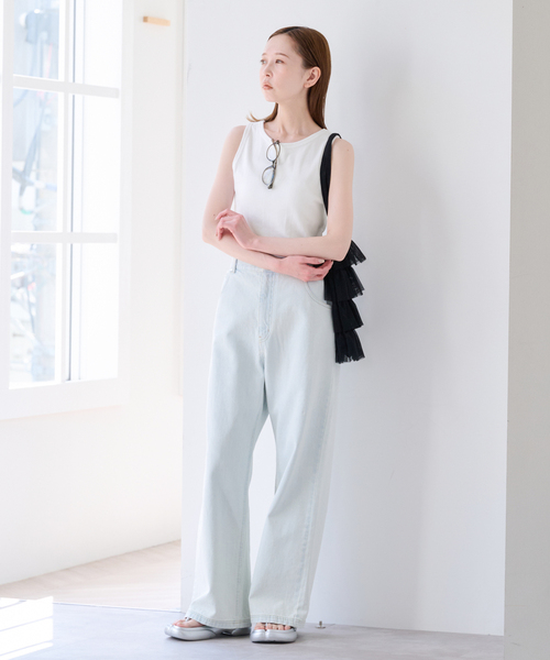 U by SPICK&SPAN(ユーバイスピックアンドスパン)の「Casselini / キャセリーニ メッシュフリルトート(トートバッグ・レディース・ブラック・FREE)」の3枚目の写真