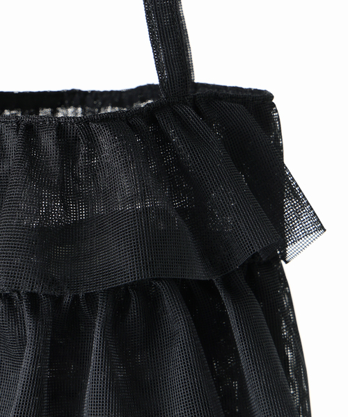 U by SPICK&SPAN(ユーバイスピックアンドスパン)の「Casselini / キャセリーニ メッシュフリルトート(トートバッグ・レディース・ブラック・FREE)」の13枚目の写真