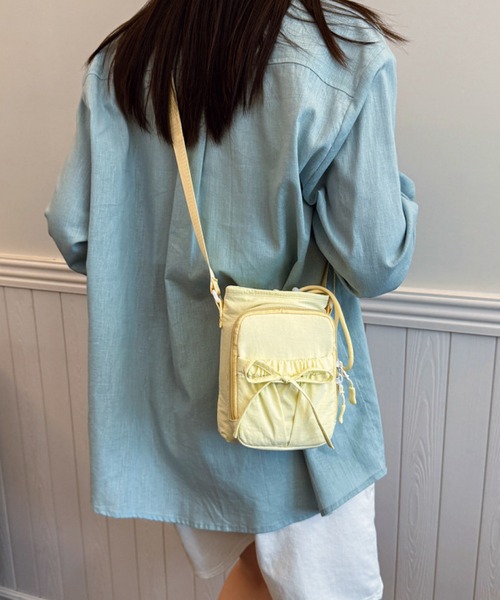 VIBGYOR（ヴィブジョー）の「Mignonjour.リボンミニショルダーバッグ M2908（ショルダーバッグ・レディース・ブラック/ブルー/ピンク/イエロー・FREE）」の7枚目の写真