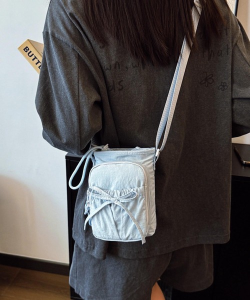 VIBGYOR（ヴィブジョー）の「Mignonjour.リボンミニショルダーバッグ M2908（ショルダーバッグ・レディース・ブラック/ブルー/ピンク/イエロー・FREE）」の9枚目の写真