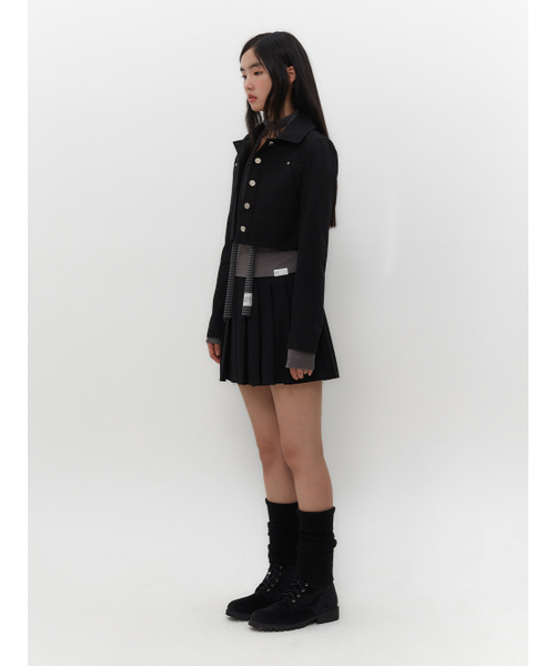 TUOMIO（トゥオミオ）の「POCKET DETAIL TRUCKER [BLACK]（デニムジャケット・レディース・その他・1/2）」の3枚目の写真