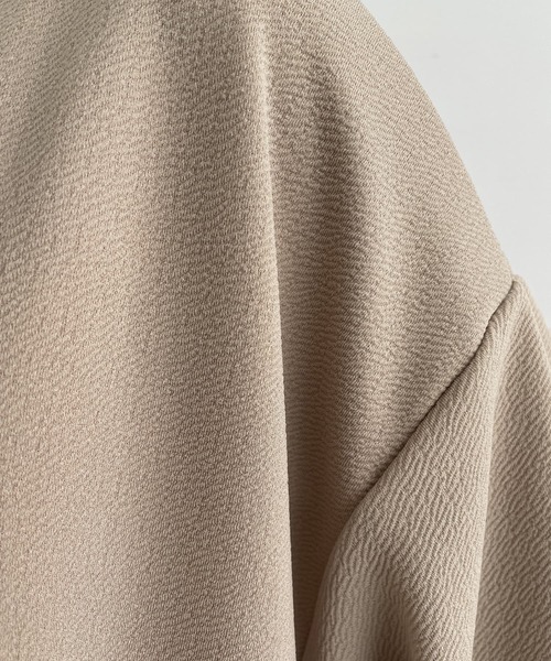 STYLE DELI（スタイルデリ）の「襟付きシボ入りカットソーワンピース（ワンピース・レディース・ブラック/ベージュ・FREE）」の17枚目の写真
