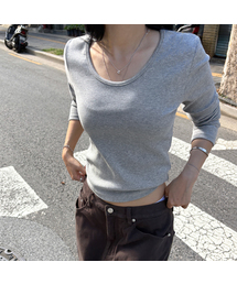 ESSENTIAL U-NECK T-SHIRT-3COLOR