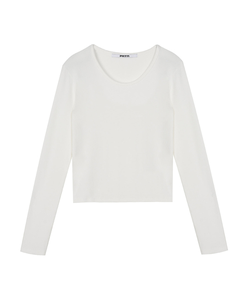 PORTERNA(ポルテナ)の「ESSENTIAL U-NECK T-SHIRT-3COLOR(Tシャツ/カットソー・レディース・ライトグレー/ブラック/ホワイト・OS)」の19枚目の写真