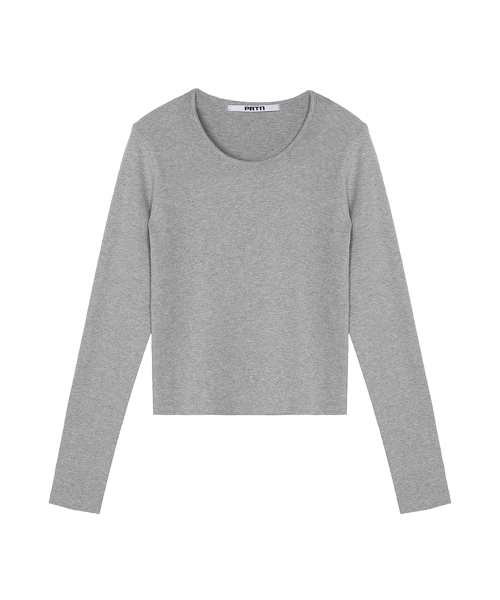 PORTERNA(ポルテナ)の「ESSENTIAL U-NECK T-SHIRT-3COLOR(Tシャツ/カットソー・レディース・ライトグレー/ブラック/ホワイト・OS)」の20枚目の写真