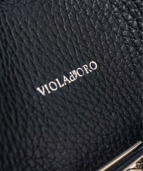VIOLAd'ORO/ヴィオラドーロ】スタッズ付きトートバッグ Lサイズ