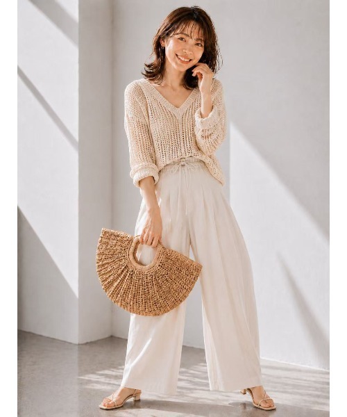 tokohana(トコハナ)の「ハンドバッグ レディース 雑材 春 夏(ハンドバッグ・レディース・グリーン/ライトベージュ/ラベンダー/ミント/ベージュ/サーモンピンク・FREE)」の2枚目の写真