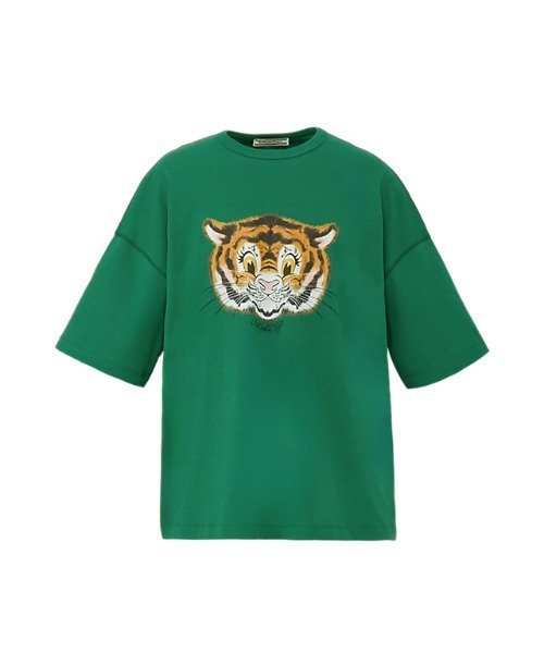 Onitsuka Tiger(オニツカタイガー)の「GRAPHIC TEE / グラフィックティー(Tシャツ/カットソー・レディース・グリーン/ライトピンク/オフホワイト・XS/S/M/L/XL)」の2枚目の写真