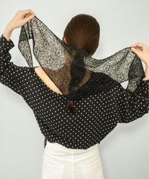 on:nue（オンニュ）の「【on:nue】レーストライアングルスカーフ /2026 SS COLLECTION（バンダナ/スカーフ）」