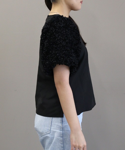 DONOBAN(ドノバン)の「ブーケスリーブトップス(シャツ/ブラウス・レディース・ホワイト/ブラック・ONE SIZE)」の19枚目の写真