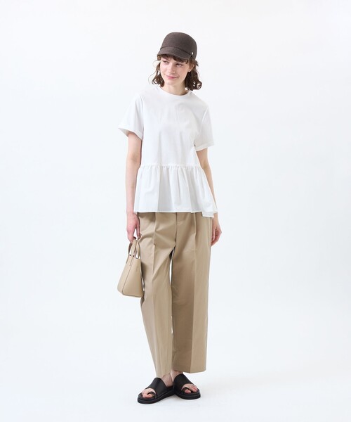 MACKINTOSH PHILOSOPHY(マッキントッシュ フィロソフィー)の「ペプラムコンビカットソー(Tシャツ/カットソー・レディース・ブラック/ブルー/チャコールグレー/オフホワイト・38)」の5枚目の写真