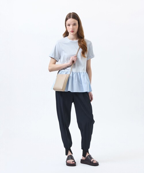 MACKINTOSH PHILOSOPHY(マッキントッシュ フィロソフィー)の「ペプラムコンビカットソー(Tシャツ/カットソー・レディース・ブラック/ブルー/チャコールグレー/オフホワイト・38)」の8枚目の写真