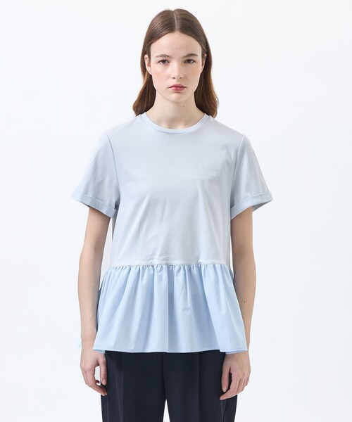 MACKINTOSH PHILOSOPHY(マッキントッシュ フィロソフィー)の「ペプラムコンビカットソー(Tシャツ/カットソー・レディース・ブラック/ブルー/チャコールグレー/オフホワイト・38)」の9枚目の写真