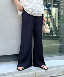 CIAOPANIC TYPY | 【3サイズ展開】カットプリーツフレアイージーパンツ(スウェットパンツ)