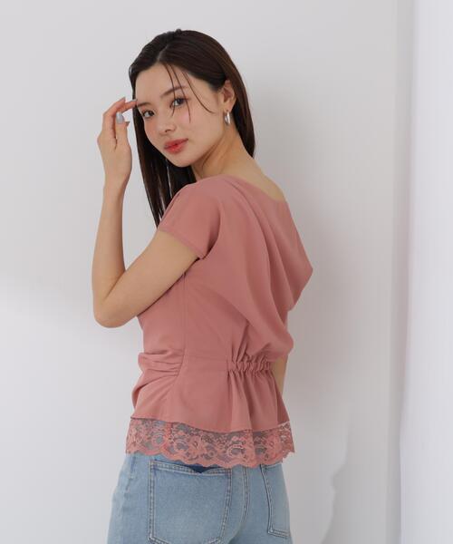 PROPORTION BODY DRESSING(プロポーションボディドレッシング)の「<a>アシメドレープブラウス / 1216119404(シャツ/ブラウス・レディース・ピンク/ホワイト/ダークグレー・MEDIUM/SMALL)」の20枚目の写真