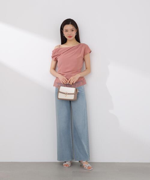 PROPORTION BODY DRESSING(プロポーションボディドレッシング)の「<a>アシメドレープブラウス / 1216119404(シャツ/ブラウス・レディース・ピンク/ホワイト/ダークグレー・MEDIUM/SMALL)」の21枚目の写真
