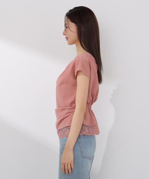 PROPORTION BODY DRESSING(プロポーションボディドレッシング)の「<a>アシメドレープブラウス / 1216119404(シャツ/ブラウス・レディース・ピンク/ホワイト/ダークグレー・MEDIUM/SMALL)」の15枚目の写真