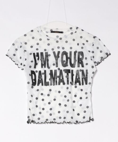 Ritzy(リッツィー)の「Y2K ドットシアーロゴTシャツ(Tシャツ/カットソー・レディース・ブラック/ホワイト・M/L)」の21枚目の写真