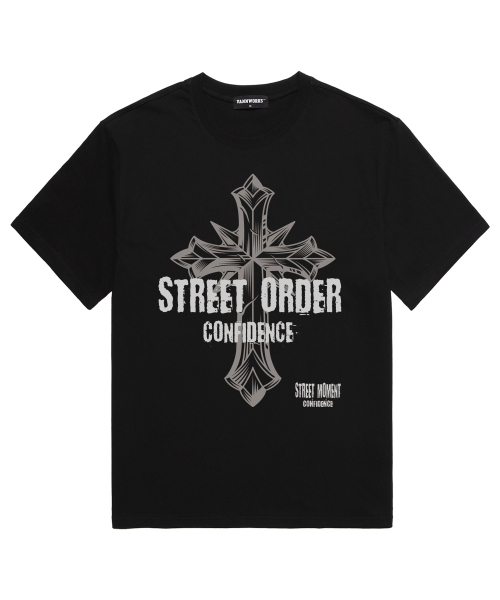 VANNWORKS(バンワークス)の「STREET ORDER 半袖Tシャツ (VS0133) ブラック(Tシャツ/カットソー・レディース・その他・SMALL/MEDIUM/LARGE/X-LARGE/XX-LARGE)」の3枚目の写真