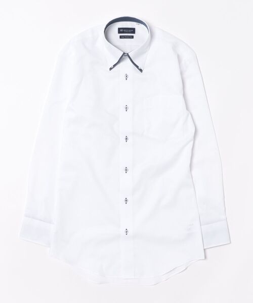 TOKYO SHIRTS(トウキョウシャツ)の「【超形態安定】形態安定ノンアイロン ボタンダウン 長袖ビジネスワイシャツ(ビジネスシャツ・メンズ・ホワイト・首回り43cm-裄丈86cm/首回り43cm-裄丈82cm/首回り42cm-裄丈86cm/首回り42cm-裄丈82cm/首回り41cm-裄丈86cm/首回り41cm-裄丈82cm/首回り39cm-裄丈84cm/首回り39cm-裄丈80cm/首回り37cm-裄丈84cm/首回り37cm-裄丈80cm)」の6枚目の写真